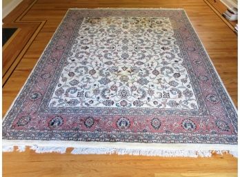 Hand Knotted Oriental Style Wool Carpet 7ft 9in X 10ft 10in