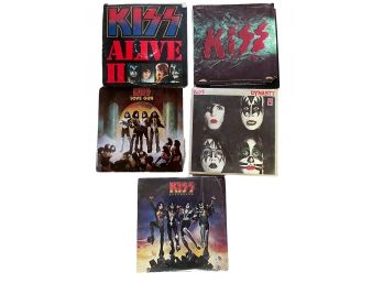 5 Kiss Albums. All Made By Casablanca.