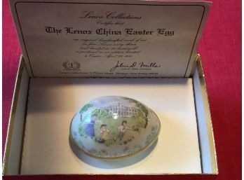 Two Lenox China Easter Eggs