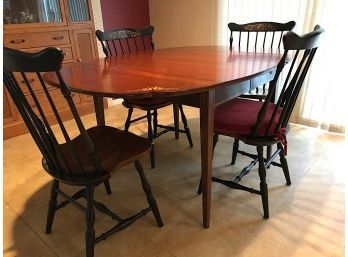 Hitchcock Table And Four Chairs