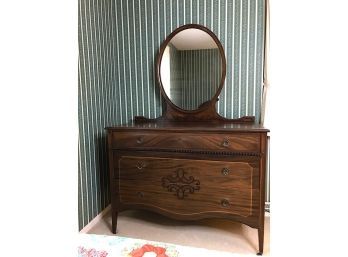 Vintage Dresser With Mirror