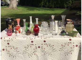 Large Assortment Of Vases