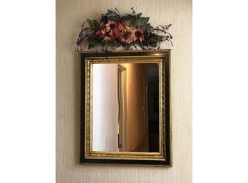 Black And Gold Framed Mirror