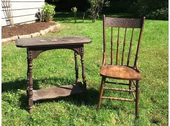 Vintage Chair And Table