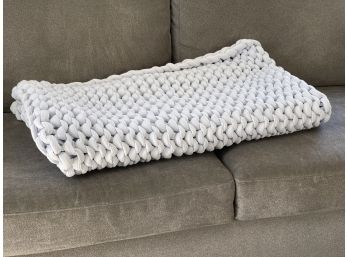 Bearaby Knitted Weighted Blanket, Moonstone Grey