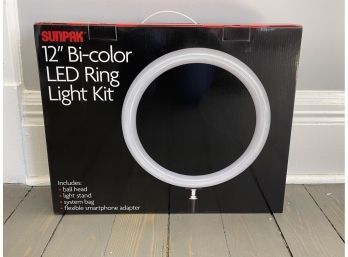 Sunpak 12- Inch Bi-color LED Ring Light Kit