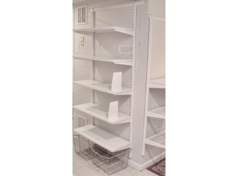 The Container Store White Elfa Book Shelf System