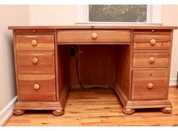 Broyhill Knotty Pine Wood Desk