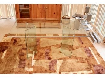 Glass Dining Room Table With Glass Pedestals