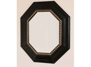 Ebony And Gold Gilt Octagon Shaped Wall Mirror