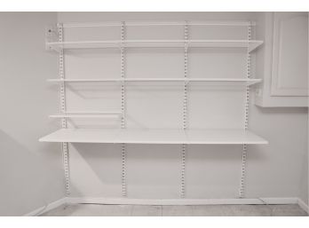 The Container Store White Elfa Office Shelf System