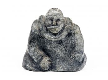 Inuit Carving Of A Sitting Man