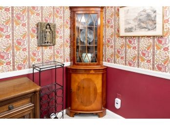 Mahogany English Corner Cabinet