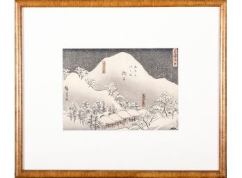 Utagawa Hiroshige Japanese Snow Art Print