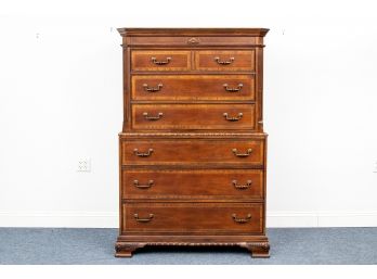 Riverside Mahogany Chest On Chest Dresser