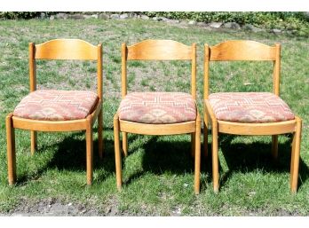 Trio Of Mid-century Farmhouse Chairs