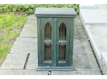 Antique Iron-Work Display Cabinet