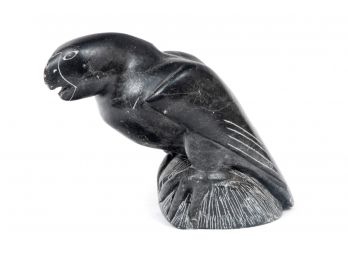 Inuit Art Esquimau Soap Stone Avian Carving