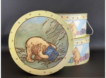 A Set Of Nesting Winnie The Pooh Hatboxes