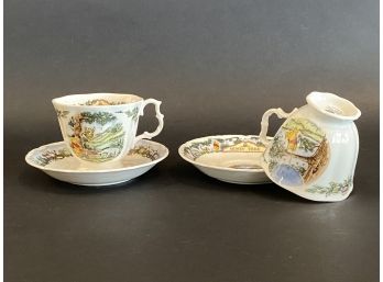 A Pair Of Collectible Winnie The Pooh Tea Cups, Royal Doulton For Disney