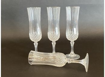 A Set Of Four Champagne Flutes