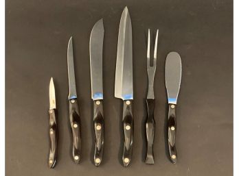 An Assortment Of Cutco Kitchen Knives