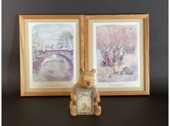 Winnie The Pooh Prints & Pooh Figurine Frame