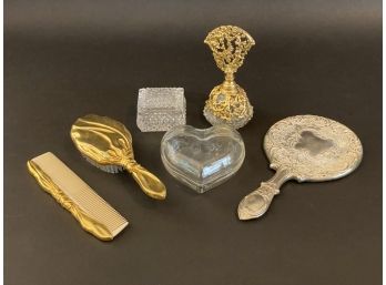 An Assortment Of Vintage Dressing Table Items