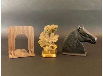 Three Vintage Bookends