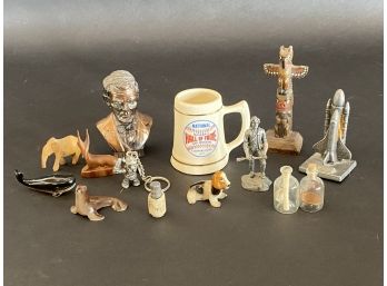 An Assortment Of Vintage Miniature Souvenirs & Collectibles