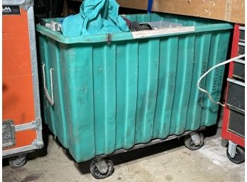 A Large Industrial Cart And Electrics/Lighting Materials Contents