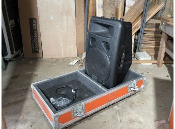 A Self Powered Speaker By JBL And Road Case
