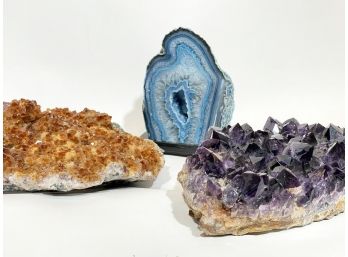 Large Amethyst And More Semi-Precious Stones / Geodes