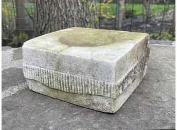 A Cast Stone Ash Tray