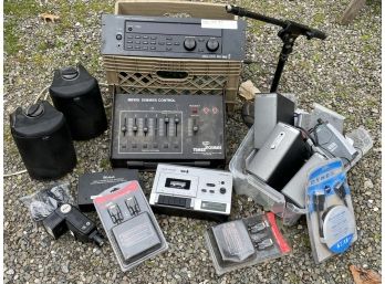 Audio Equipment - Sound Board, Bose Speakers, Polk Audio Outdoor Speakers, And More