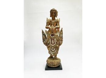 A Large Antique Asian Carved Figure