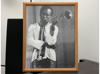 A Framed Miles Davis Print