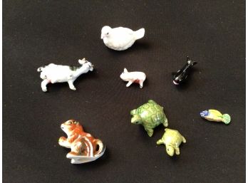A Selection Of Miniature Vintage Bone China Animals