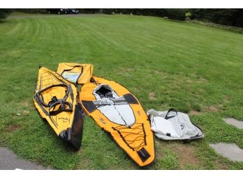 New Sevylor  Pointer K1 & Stearns 1K116 Inflatable Pair Of  Kayaks