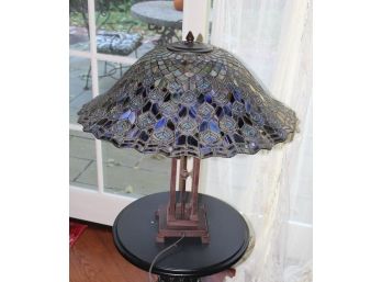 Magnificent Pair Of Tiffany Style Lamps Purchased From A High End Shop In Manhattan