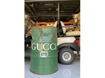 GUCCI - Inspired Modern Art Heavily Patinated 55 Gallon Drum