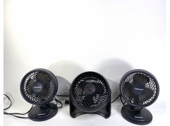 Trio Of Table Top Fans