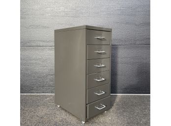 Metal Storage Tower Of Drawers On Casters