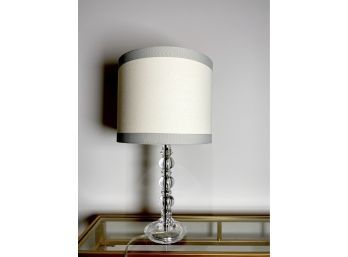 Acrylic Lamp With Barrel Shade