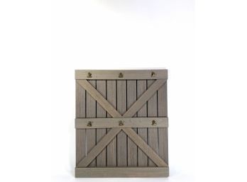 LANE Furniture - Farmhouse Barn Door Inspired Wall Board Messenger With Clips