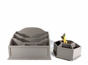 Workspace By Design Styles - Desk Set With Spinning Hexagonal Tray