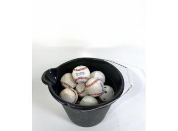Bucket Of Baseballs - Mostly Rawlings