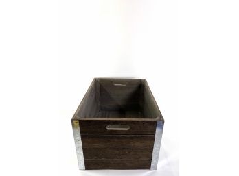 Metal Corner Wooden Crate