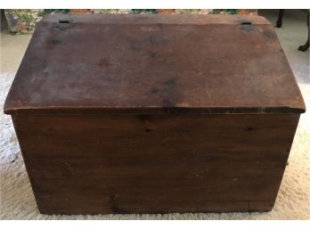 Very Cool Old Pinned Box With Lift Top Lid