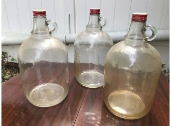 Three One Gallon Vintage Coca-Cola Syrup Bottles- No Labels